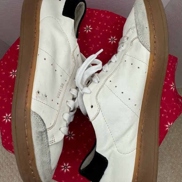SAM EDELMAN Reve SE 1980 Women White Casual Leather/Suede Tennis Shoes-Size 7.5 - Picture 9 of 12